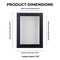 Rustic Black Wood Shadow Box Frame with Acrylic Front - White Suede Backing, 30 Sizes